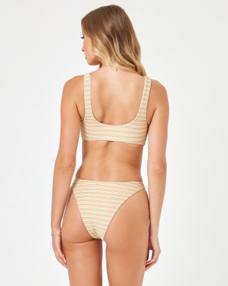 Shimmer Stripe Madonna Bikini Bottom