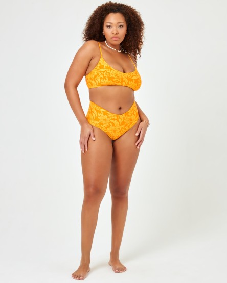 Printed High Tide Bikini Bottom