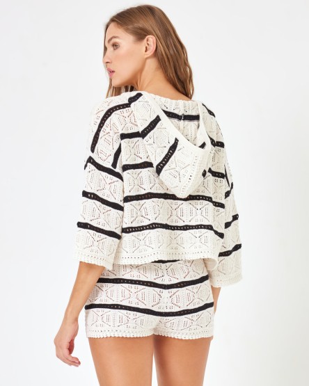 Striped Diamond Eyes Hoodie